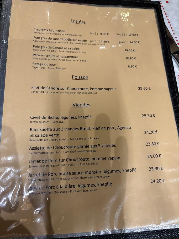 Restaurant A la Porte Haute - Menu Image 2