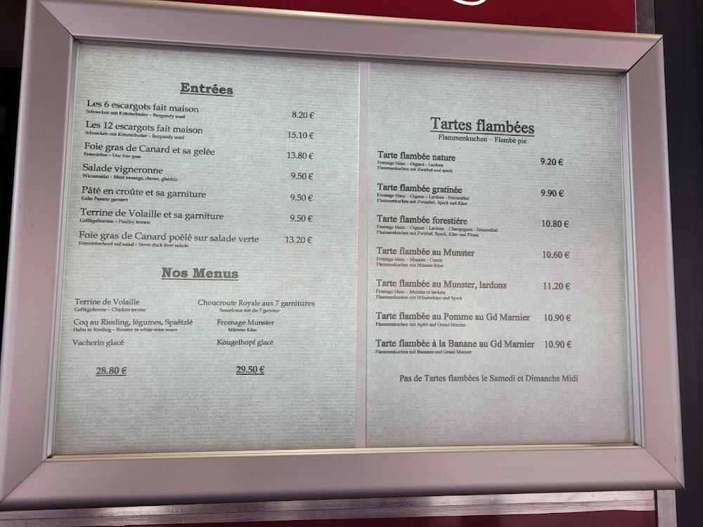 Restaurant A la Porte Haute - Menu Image 3